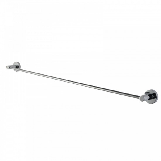 Euro Pin Lever Round Chrome Single Towel Rack Rail 800mm